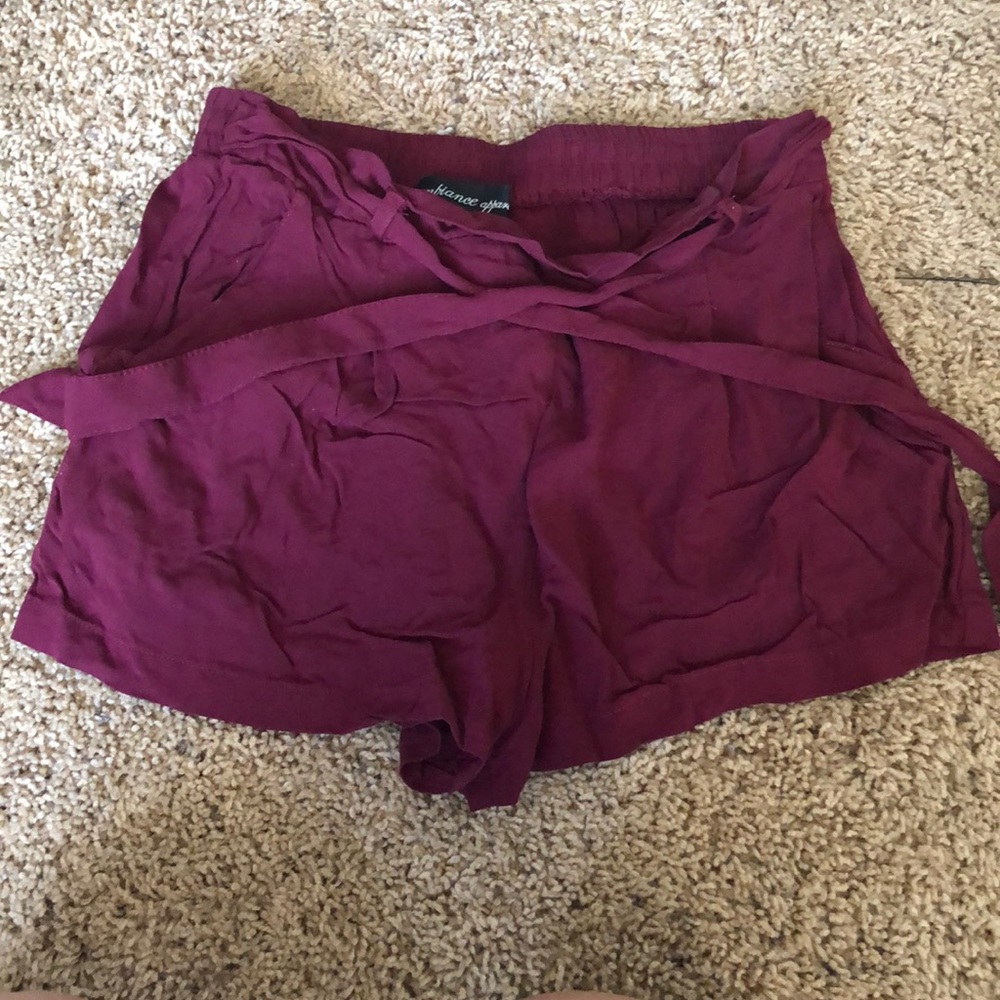 Maroon shorts